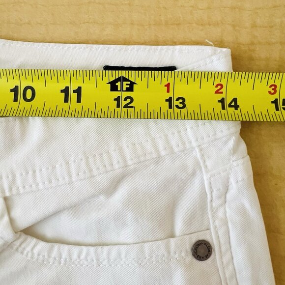 Calvin Klein Jeans Women's White Skinny Crop Jeans Size 2 Stretch Low Rise - Picture 9 of 12